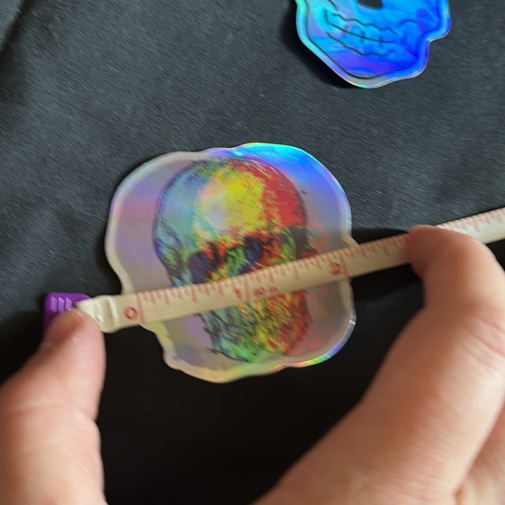Holographic skull stickers/decals. - Picture 2 of 6